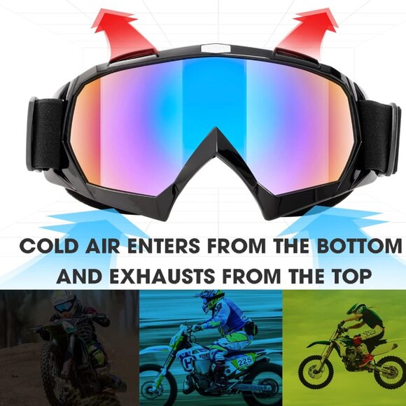 2-Pack ATV Motorcycle Goggles - Picture 4 of 8